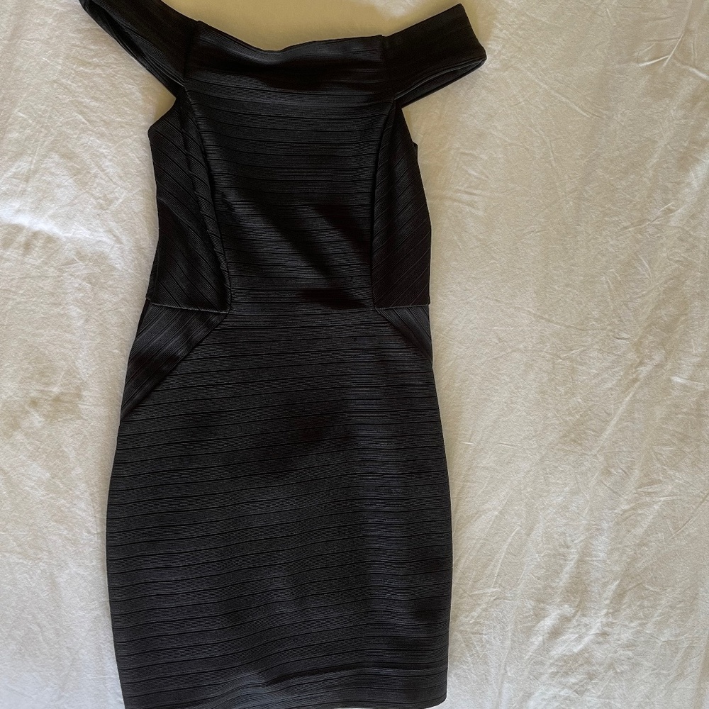 Off shoulder Topshop Black Dress